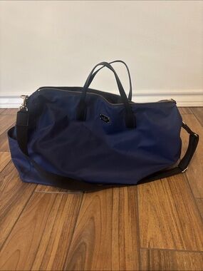 Kate Spade Navy Duffel Travel Bag with Shoulder Strap